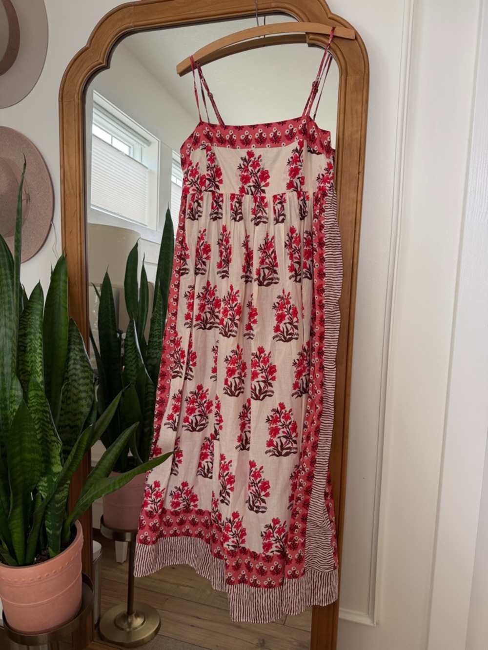 NWT J.Crew Women’s Red Floral Strappy Maxi Dress